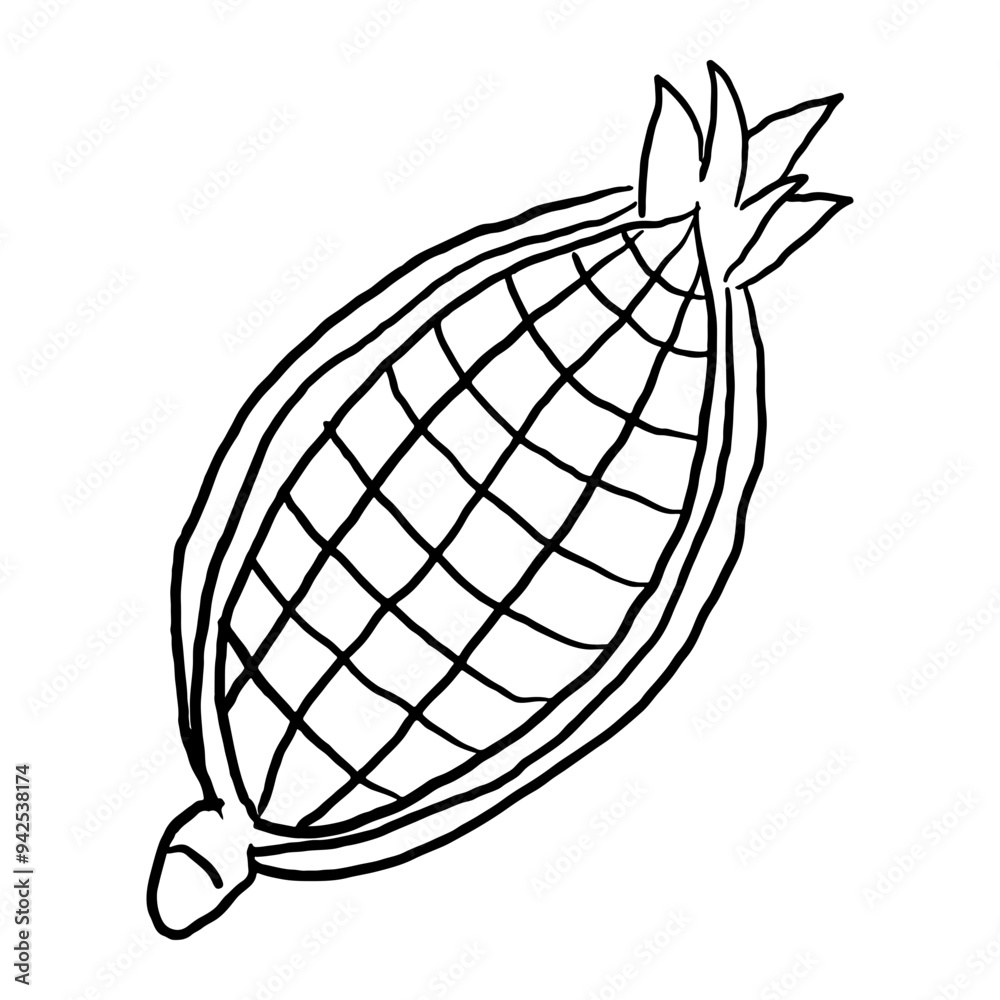Corn Outline doodle suitable for restaurant or vegetable supermarket illustrations, icons, packaging designs, and other product needs related to processed vegetable foods Corn Outline doodle suitable for restaurant or vegetable supermarket illustrations, icons, packaging designs, and other product needs related to processed vegetable foods