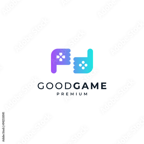 game consoles and colorful hands for game logos and game live streaming