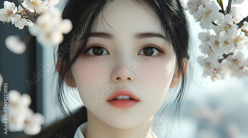 Close-up portrait of a youn...