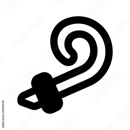 party blower glyph icon