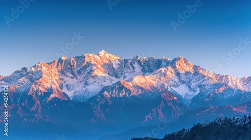 White fog with mountains on the side in the morning.