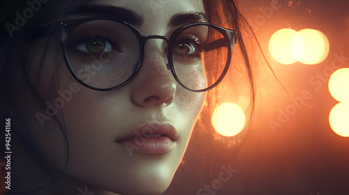 Close-up portrait of a youn...