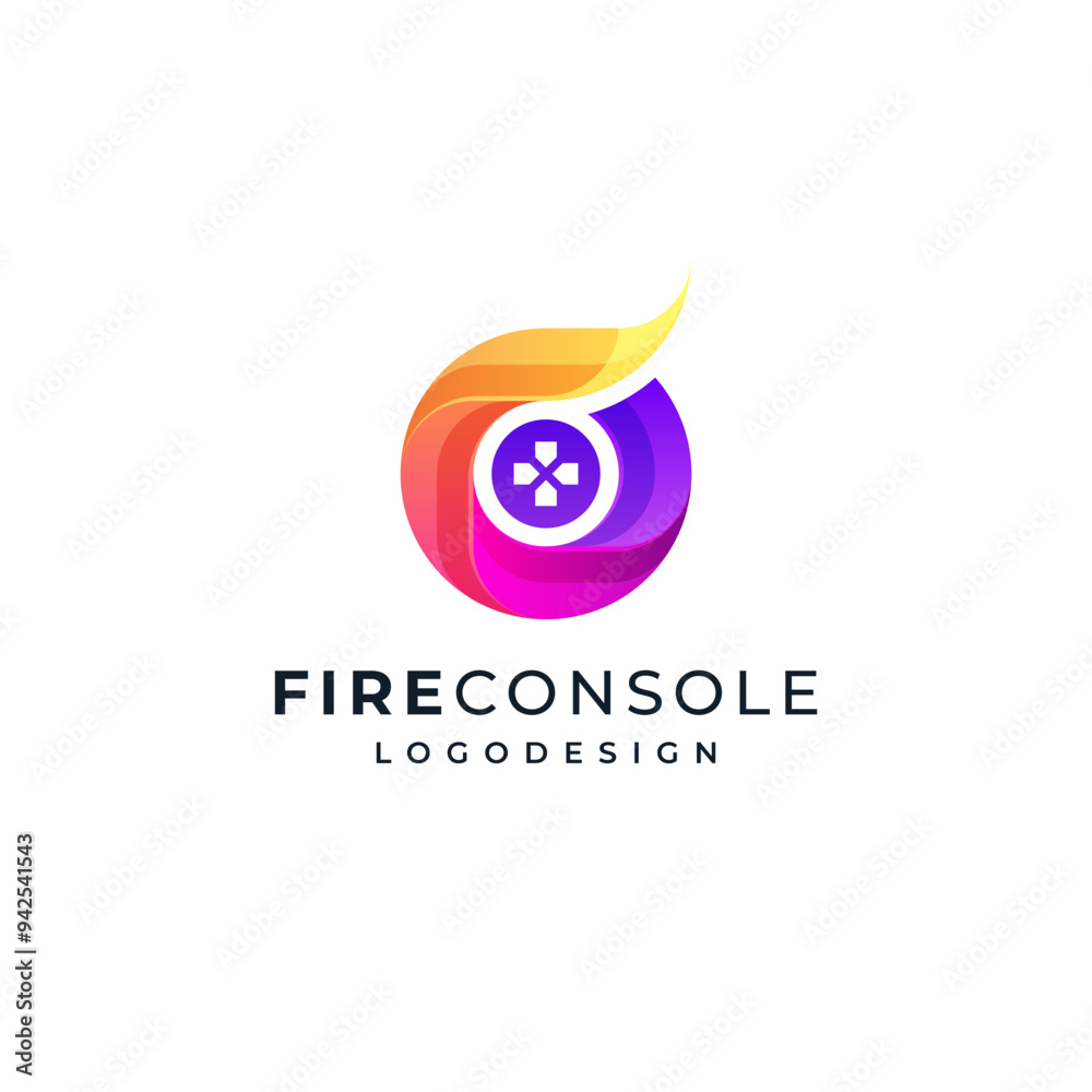 game console and flame accents for game and streamer logos game console and flame accents for game and streamer logos