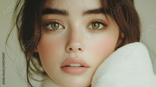 Close-up portrait of a youn...