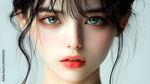 Close-up portrait of a youn...