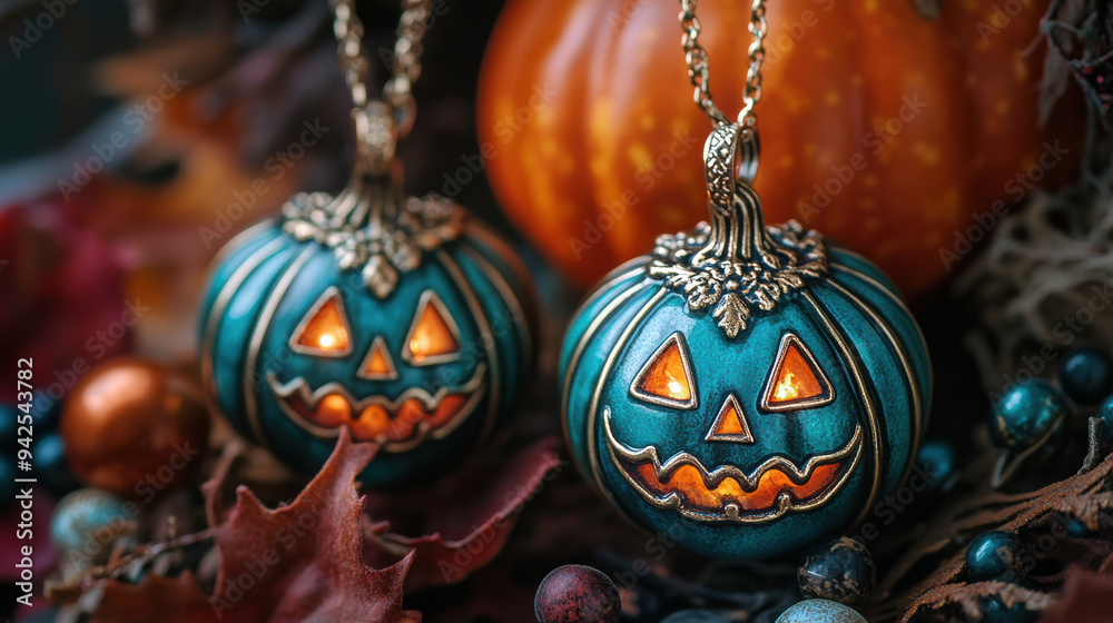 Decorative Halloween pumpkins with a vibrant design, set against autumn leaves and seasonal decor, perfect for festive celebrations. Decorative Halloween pumpkins with a vibrant design, set against autumn leaves and seasonal decor, perfect for festive celebrations.