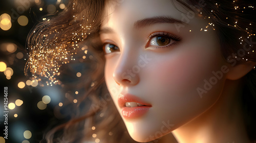 Close-up portrait of a youn...
