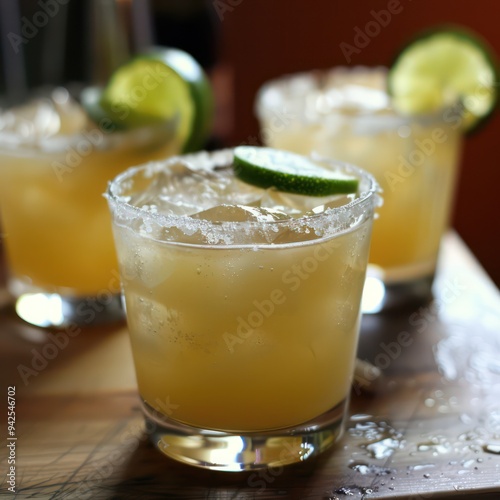 Experience Margarita Madness, a vibrant cocktail featuring crisp lime juice, rich tequila, sweet triple sec, and agave syrup, perfect for refreshing summer celebrations. photo