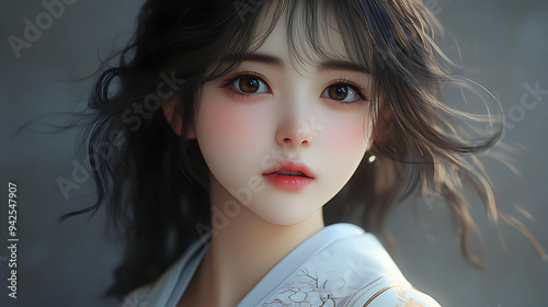 Close-up portrait of a youn...