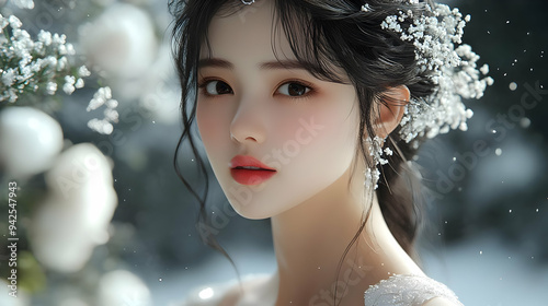 Close-up portrait of a youn...
