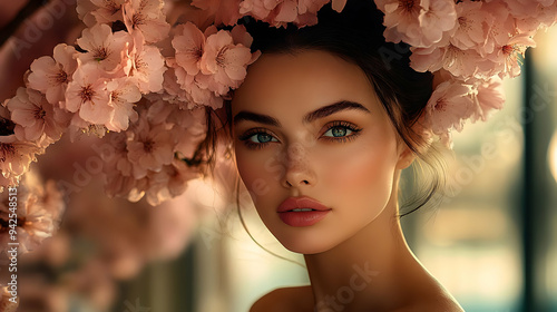 Closeup portrait of a young...
