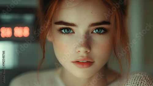 Close-up portrait of a youn...