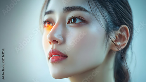 Close-up portrait of a youn...