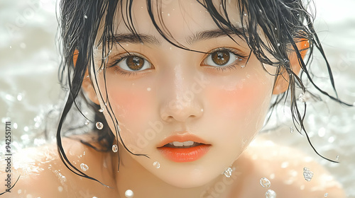 Close-up portrait of a youn...