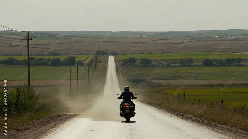 Fototapeta premium バイクに乗る人