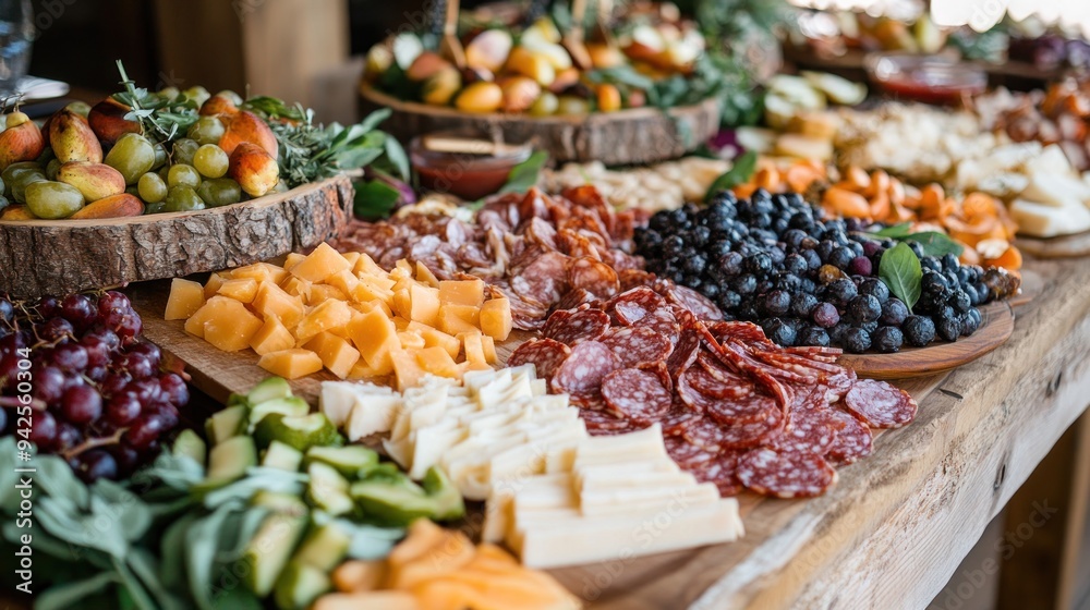 Serve locally sourced or mountain-inspired dishes, like charcuterie boards with smoked meats and cheeses, fresh fruits, and nuts. Serve locally sourced or mountain-inspired dishes, like charcuterie boards with smoked meats and cheeses, fresh fruits, and nuts.