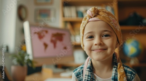 World Cancer Day awareness featuring a young child.