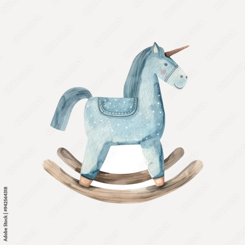 Whimsical blue unicorn rocker Whimsical blue unicorn rocker