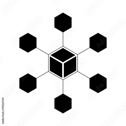  block chain icon PNG