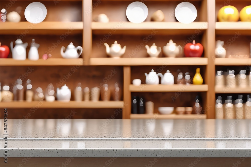 tabletop over shop with, bottles lined up on shelves tabletop over shop with, bottles lined up on shelves
