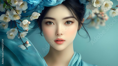 Portrait of a beautiful wom...