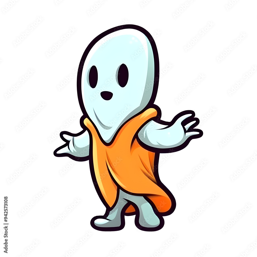 halloween cute cartoon character style generative AI. halloween cute cartoon character style generative AI.
