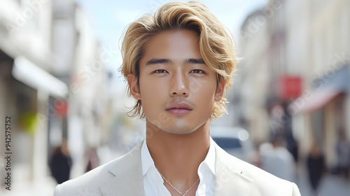 Portrait of a young man wit...