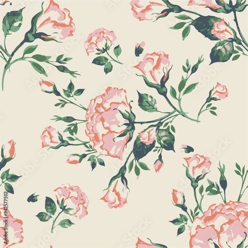 botanical floral, vector, seamless pattern,  leaves, big set ,background with flowers.
