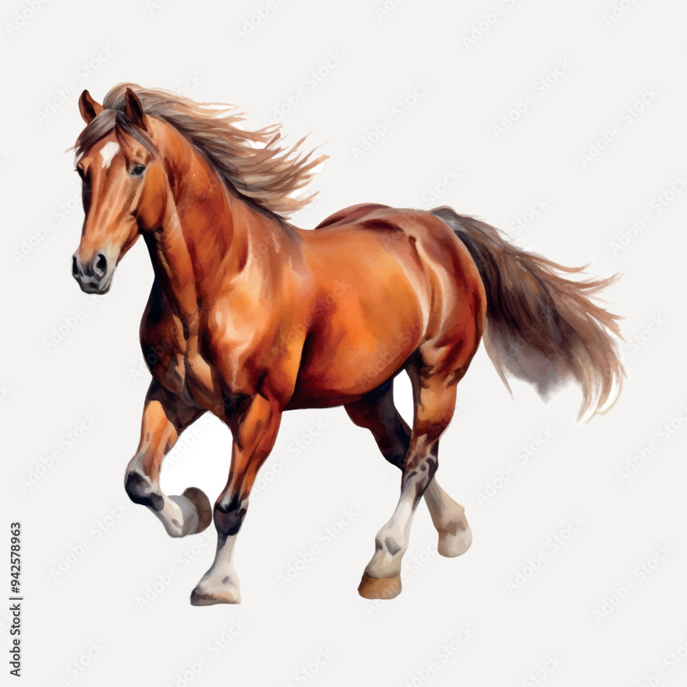 Majestic horse running gracefully Majestic horse running gracefully