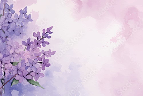 Elegant watercolor floral background