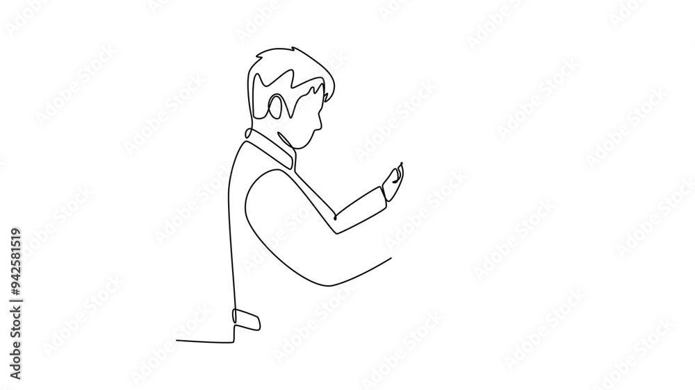 Scientist concept. Single line draw design. Full length animation illustration. High quality 4k footage. Scientist concept. Single line draw design. Full length animation illustration. High quality 4k footage.