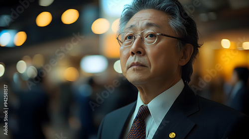 Senior businessman in a sui...