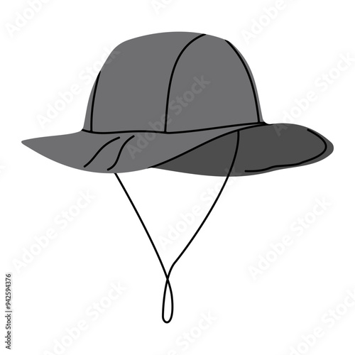 Fez Hat illustration suitable for completing designs related to the types of hats