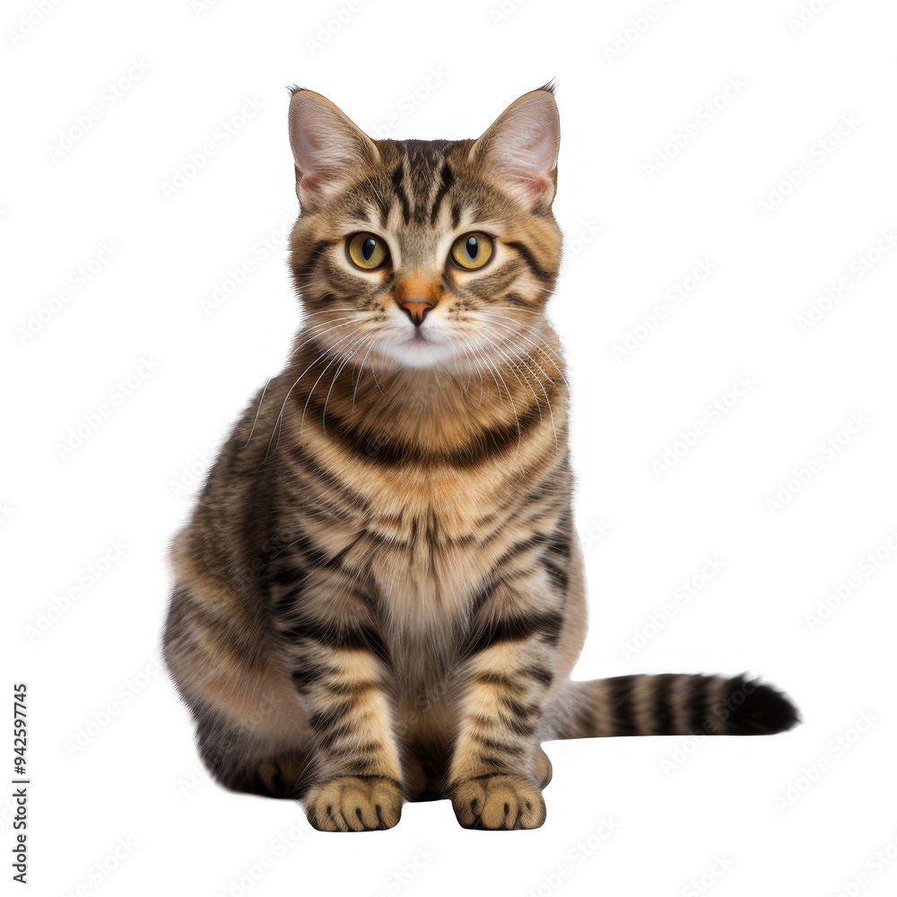 Cute Cat Isolated on a Transparent Background Cute Cat Isolated on a Transparent Background