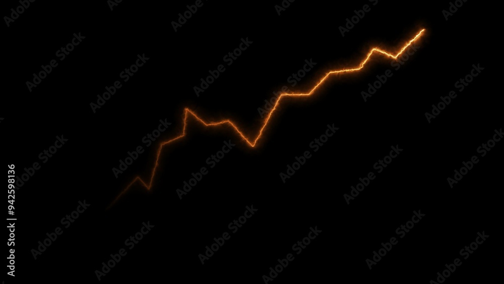 Neon glowing arrow up business graph icon orange color 4k illustration. abstract beautiful business chart growth concept black background 4k illustration. Neon glowing arrow up business graph icon orange color 4k illustration. abstract beautiful business chart growth concept black background 4k illustration.