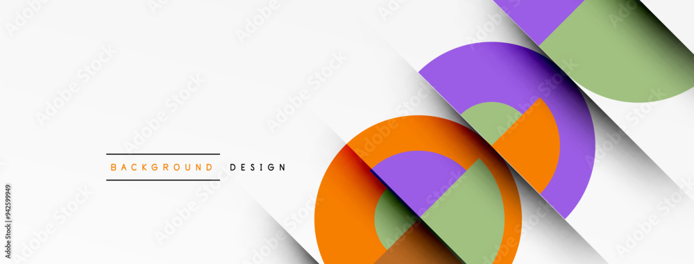 Modern geometrical abstract background - circles. Business or technology presentation design Modern geometrical abstract background - circles. Business or technology presentation design