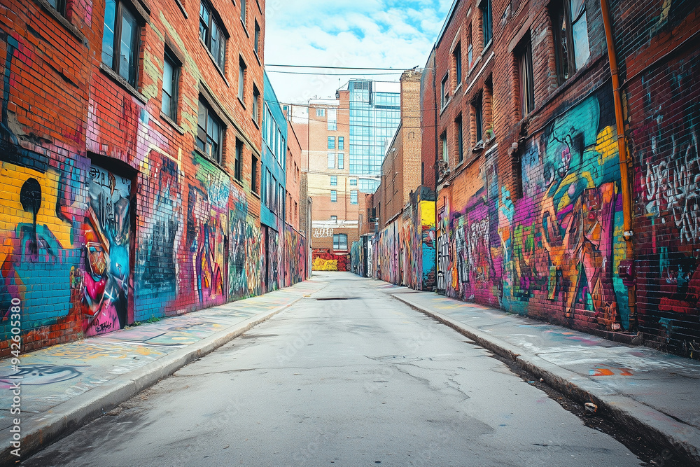 Graffiti Exploration: Urban Alley with Artistic Street Tours Graffiti Exploration: Urban Alley with Artistic Street Tours