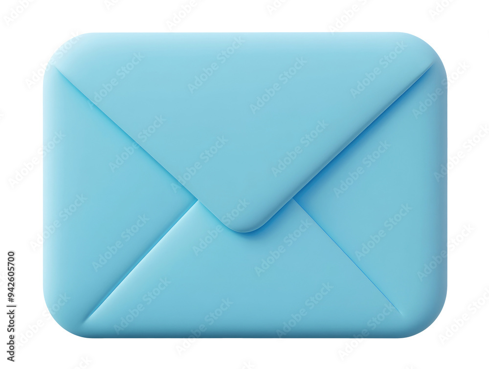 Blue envelope icon isolated on transparent background Blue envelope icon isolated on transparent background
