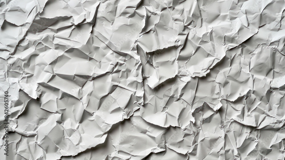 Abstract Crumpled White Paper Texture. Abstract Crumpled White Paper Texture.