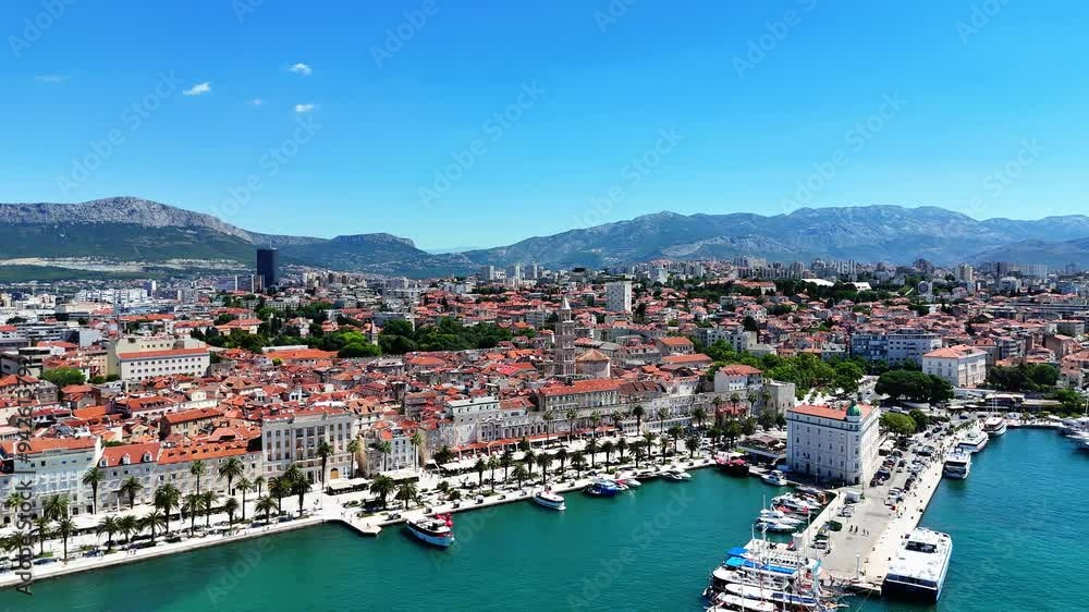 Aerial View of Split City, Croatia Aerial View of Split City, Croatia