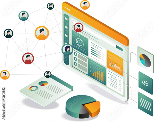 Business developer analysis management network