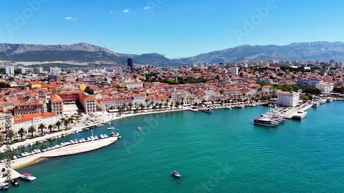 Aerial View of Split City, Croatia