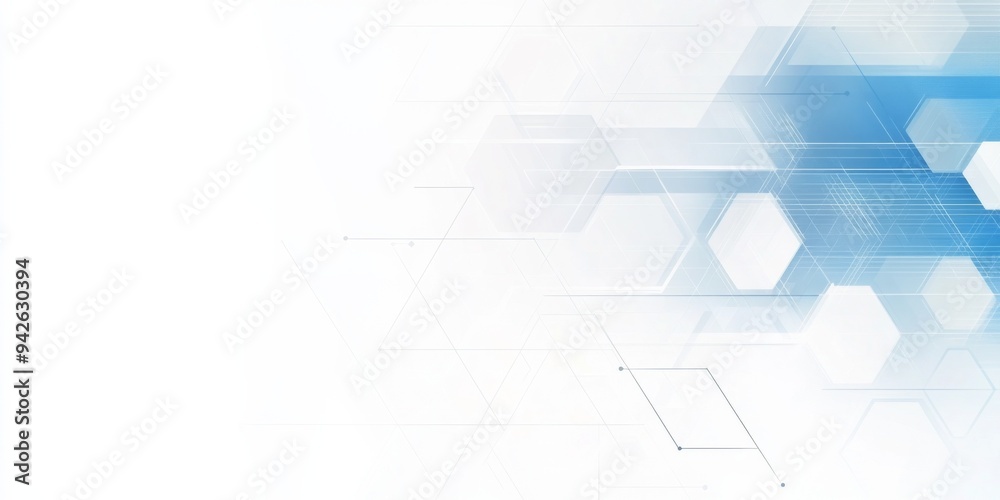 Abstract Light Blue and White Geometric Background with Copy Space for Business Presentation, Technology Banner Template Design with Light Gray Color Abstract Light Blue and White Geometric Background with Copy Space for Business Presentation, Technology Banner Template Design with Light Gray Color