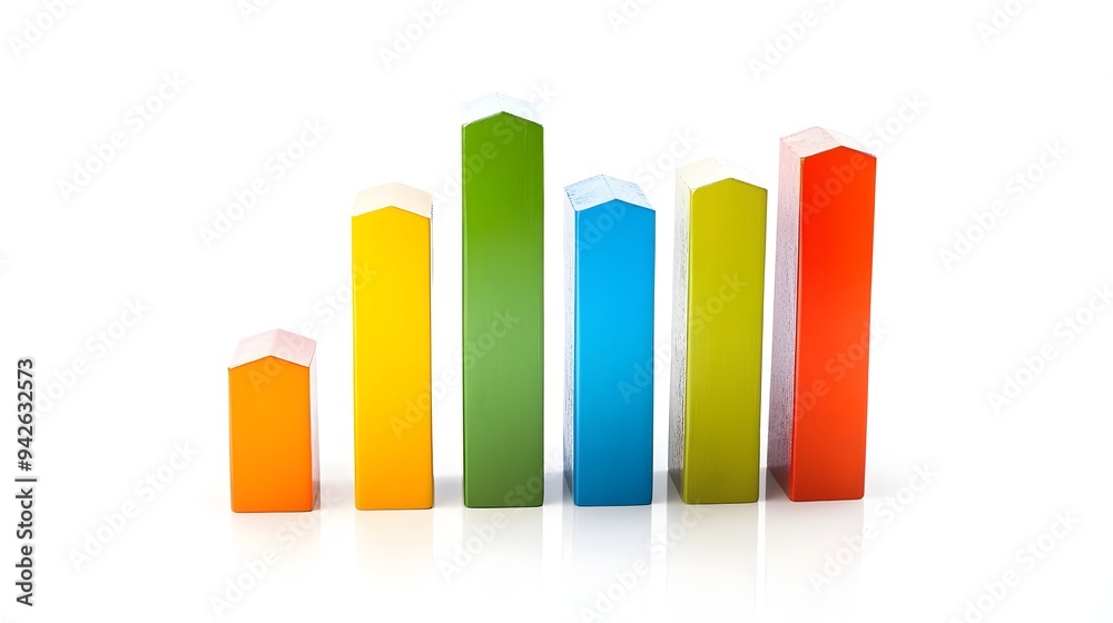 Detailed bar graph depicting financial growth and performance metrics isolated on a clean white background This data visualization represents business analytics accounting investment trends Detailed bar graph depicting financial growth and performance metrics isolated on a clean white background This data visualization represents business analytics accounting investment trends
