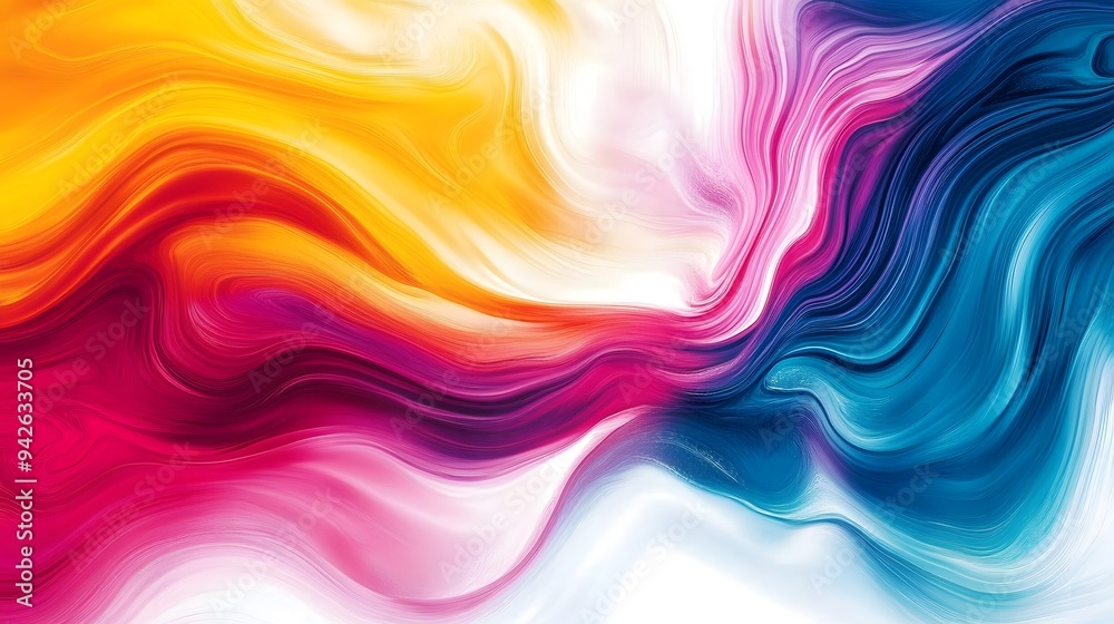 Artistic Color Splash Abstract Wallpaper - Wavy Design with Lively Hues for Creative Digital Projects Artistic Color Splash Abstract Wallpaper - Wavy Design with Lively Hues for Creative Digital Projects