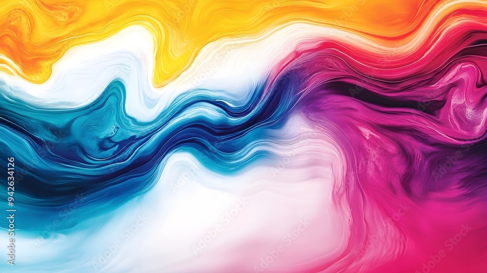 Artistic Color Splash Abstract Wallpaper - Wavy Design with Lively Hues for Creative Digital Projects Artistic Color Splash Abstract Wallpaper - Wavy Design with Lively Hues for Creative Digital Projects