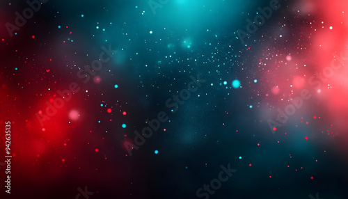 a grainy abstract background with red dark grey and cyan lights photo