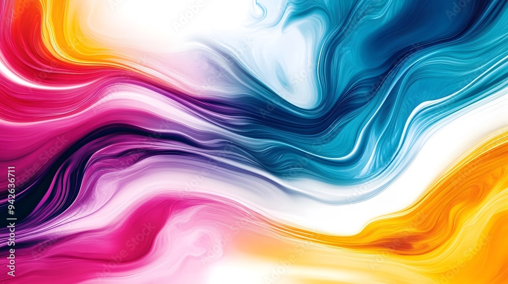 Vibrant Wavy Patterns and Fluid Shapes Abstract Art - Colorful Wallpaper Design for Dynamic Creative Projects Vibrant Wavy Patterns and Fluid Shapes Abstract Art - Colorful Wallpaper Design for Dynamic Creative Projects