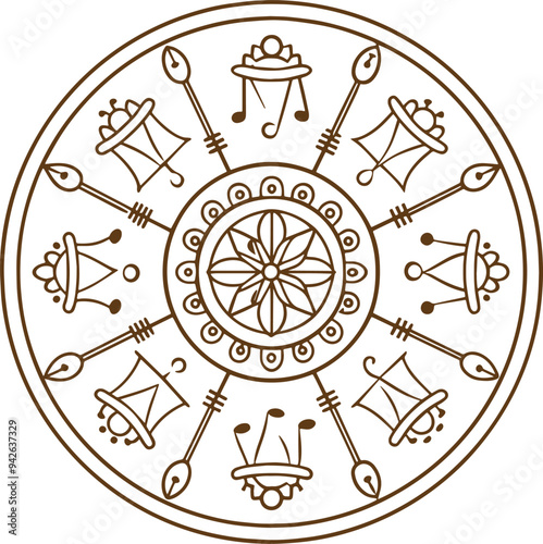 compass rose and compass