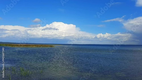 clouds over the lake